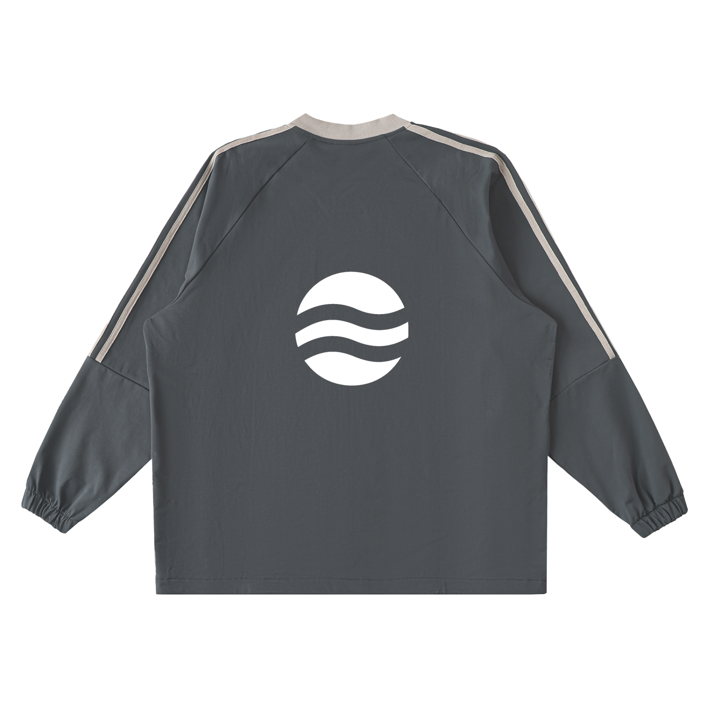 Color-Block V-Neck Long-Sleeve T-Shirt