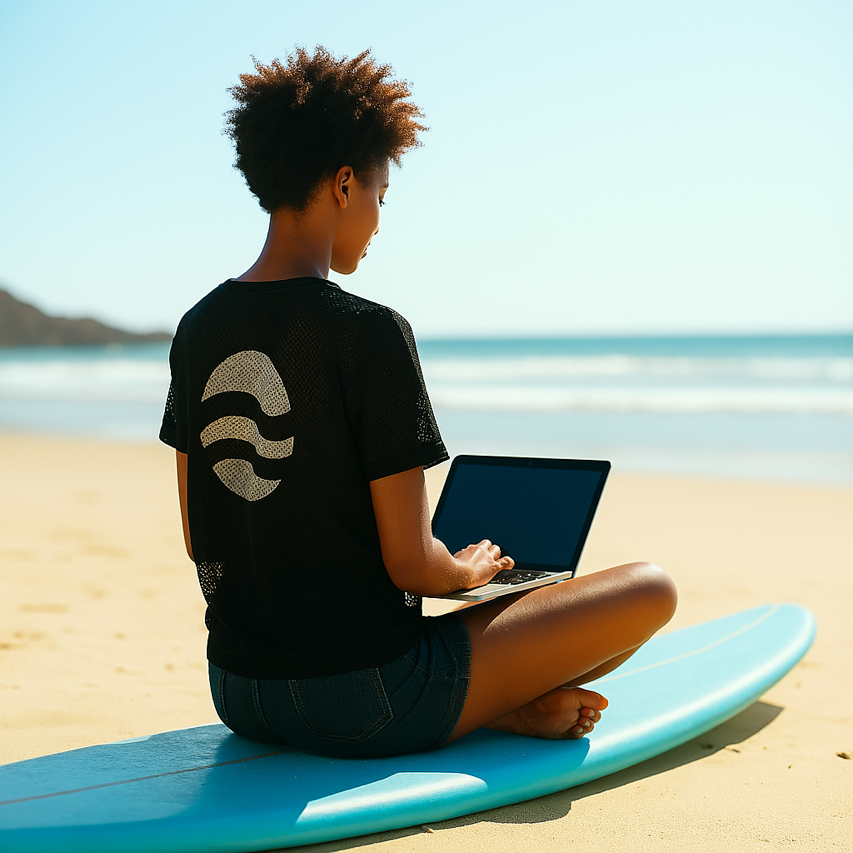 See-through Boxy Net T-shirt