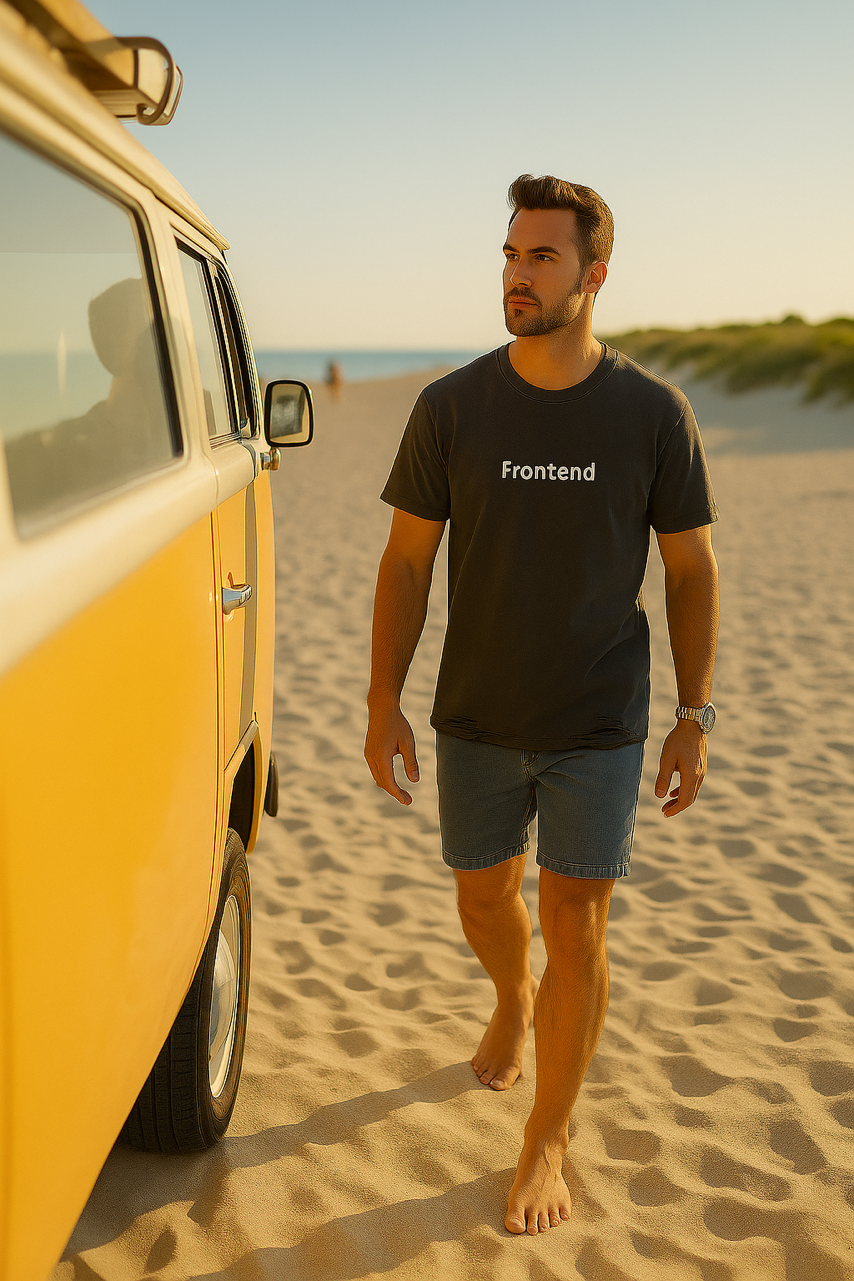 Snow Washed Raw-Hem T-Shirt