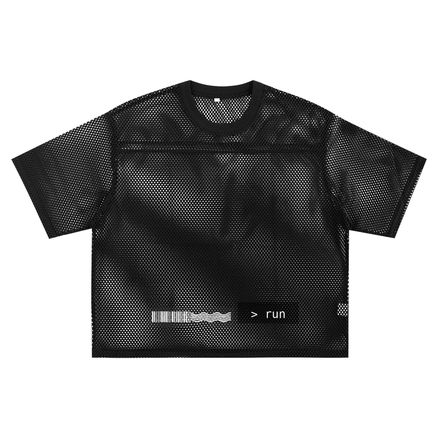 See-through Boxy Net T-shirt