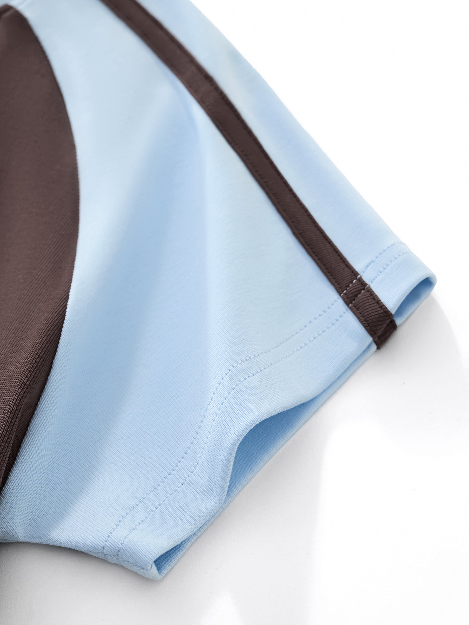 Contrast Stripes Bodycon Raglan  Sleeve T-Shirt