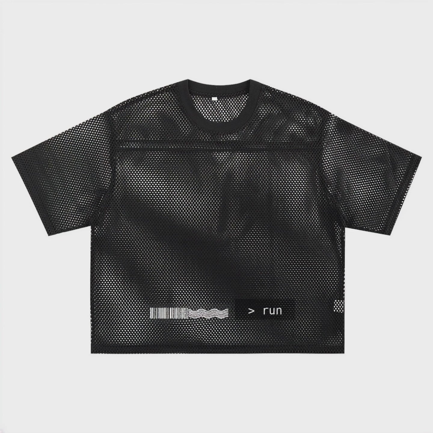 See-through Boxy Net T-shirt